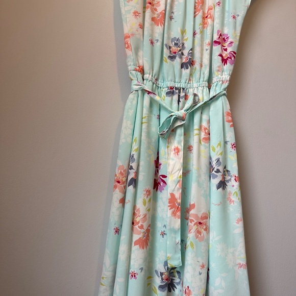 LC Lauren Conrad, mint cap sleeve dress tie waist - Picture 4 of 7